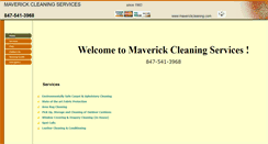 Desktop Screenshot of maverickcleaning.com