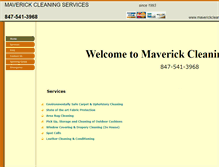 Tablet Screenshot of maverickcleaning.com